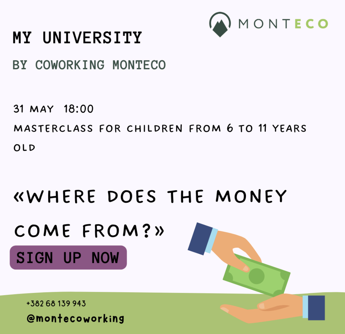 Cognitive interactive session "Where does money come from?" for children from 6 to 11 years old! 💰