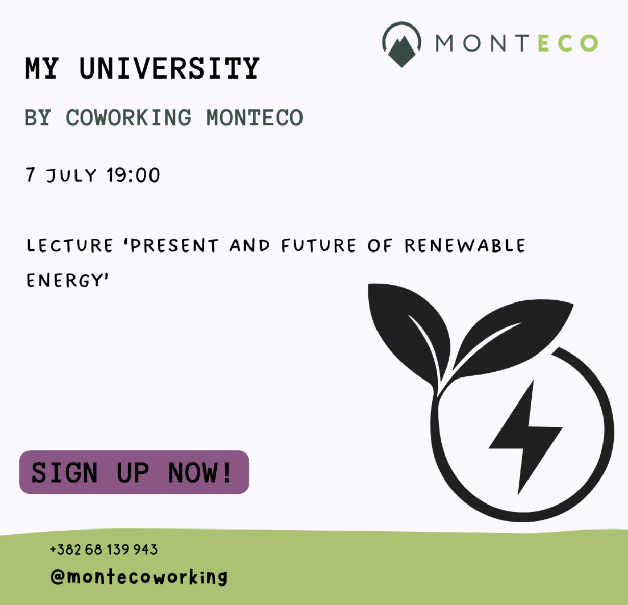 Lecture ‘the present and future of renewable energy’