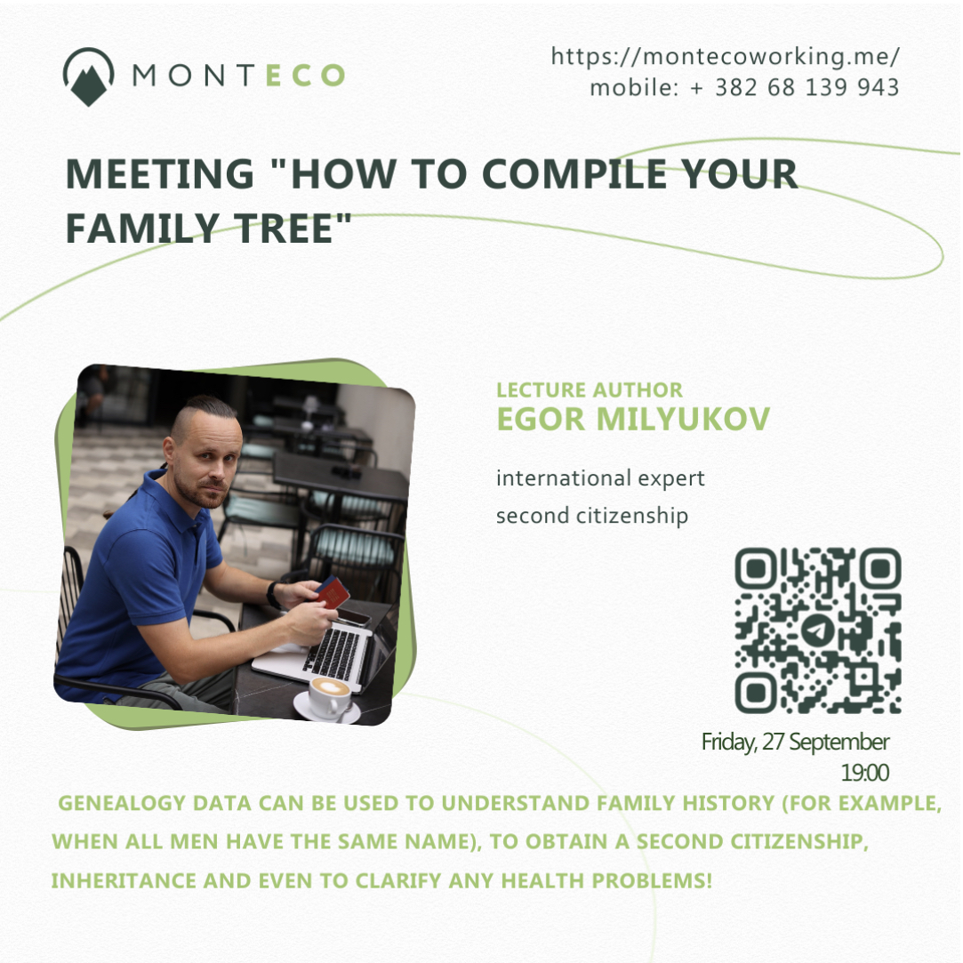 Meeting "how to compile your family tree".
