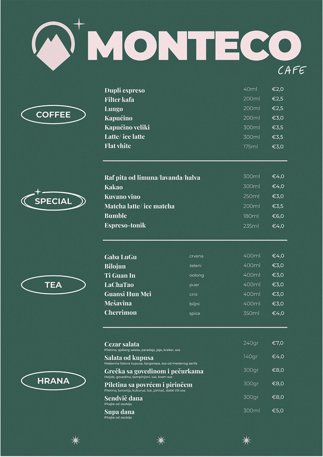 Menu Monteco Srb
