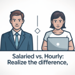 The difference between salaried and hourly employees
