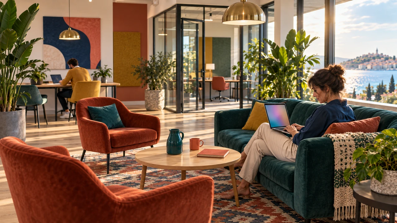 Coworking space in Budva used as a business base by freelancers and small companies
